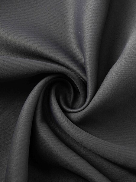 MK Lůžkoviny Blackout závěsy Elias antracitová – 140 × 160 cm (2 ks) - kroužky