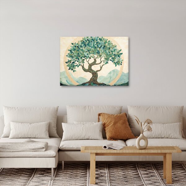 Obraz - Elegantní mozaika se stromem (70x50 cm)