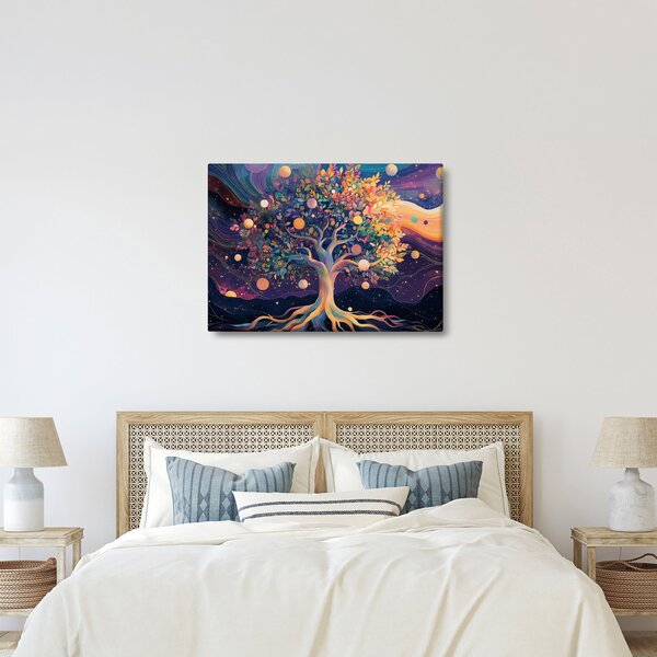 Obraz - Fialový strom plný energie (70x50 cm)