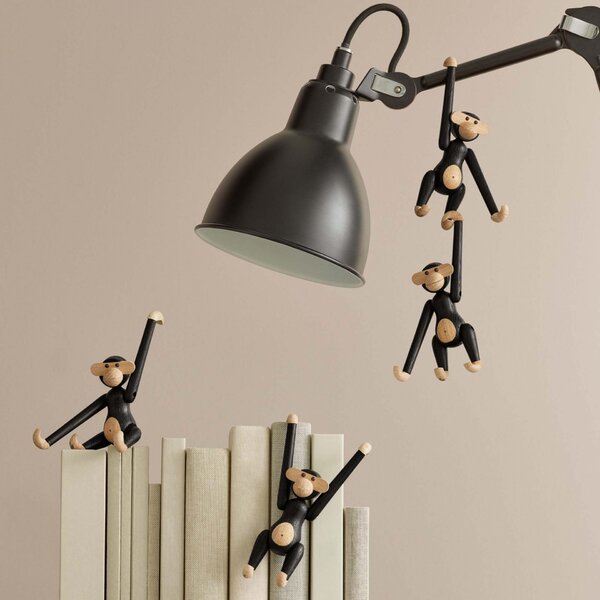 Dřevěná opička Monkey Mini Dark Oak 9,5 cm