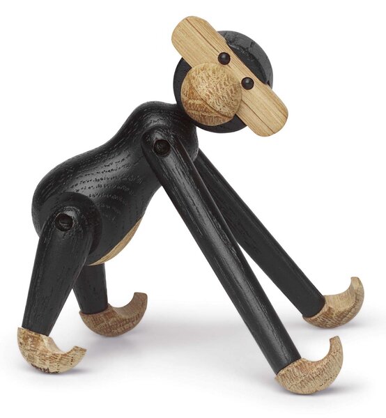 Dřevěná opička Monkey Mini Dark Oak 9,5 cm