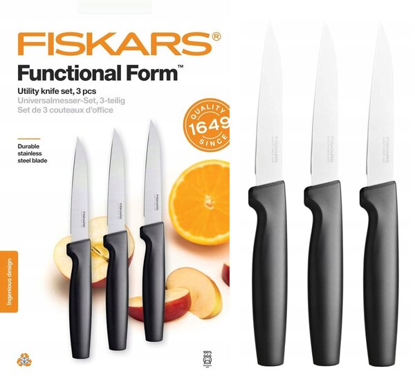Sada nožů v pouzdře Fiskars Functional Form 3 ks