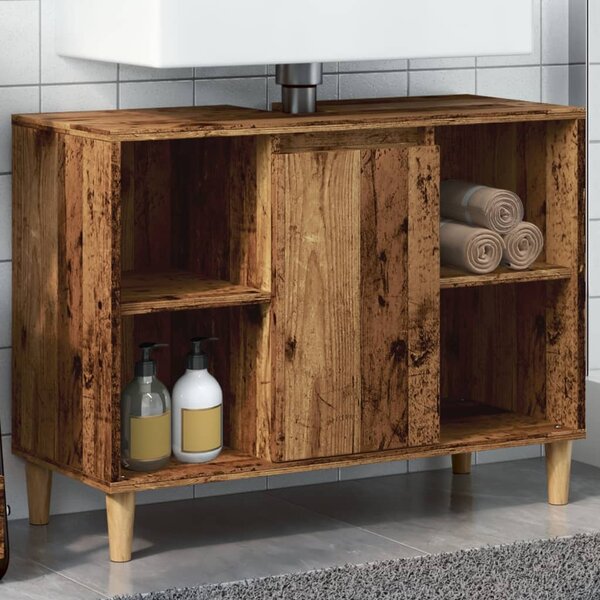 Koupelnová skříňka old wood 80 x 33 x 60 cm kompozitní dřevo