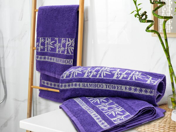 Bambusový ručník BAMBOO fialový