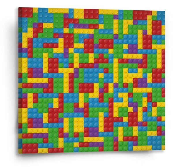 Sablio Obraz Barevná stavebnice - 50x50 cm