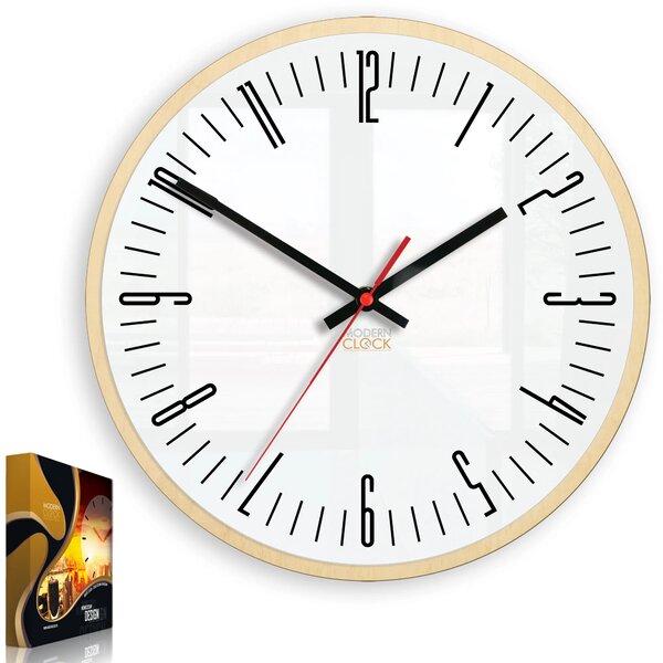 ModernClock Nástěnné hodiny Piano bílé