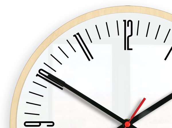 ModernClock Nástěnné hodiny Piano bílé