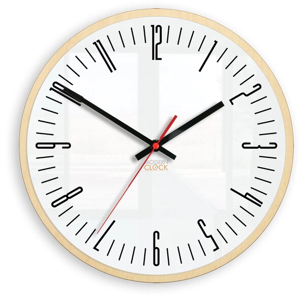 ModernClock Nástěnné hodiny Piano bílé