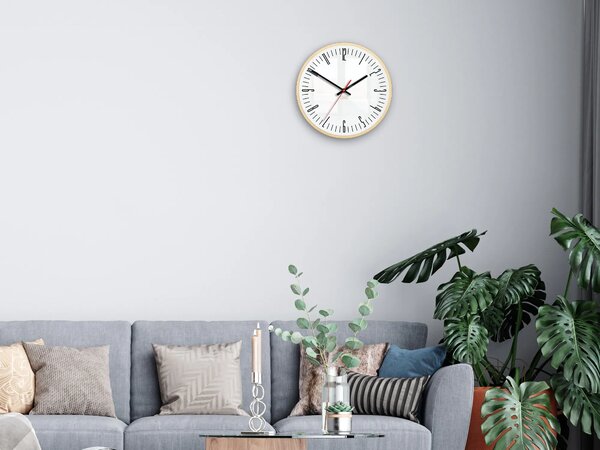 ModernClock Nástěnné hodiny Piano bílé