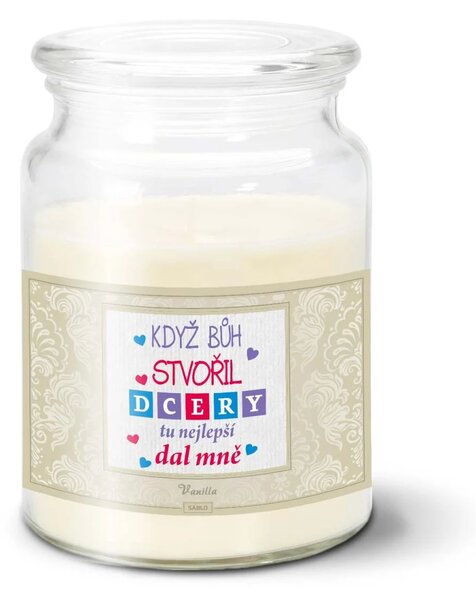 Sablio Svíčka Když Bůh stvořil dcery - 500 g