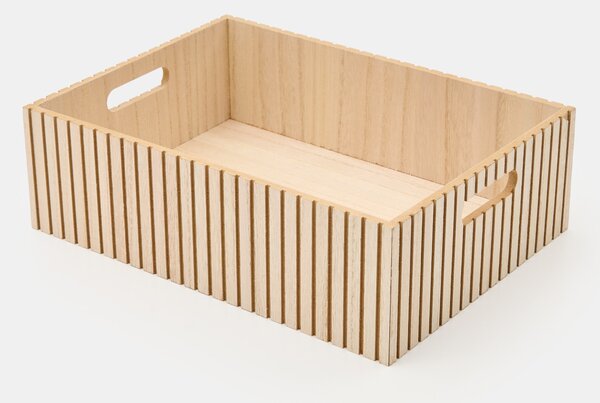 Sinsay - Úložný box s lamelovým provedením - béžová