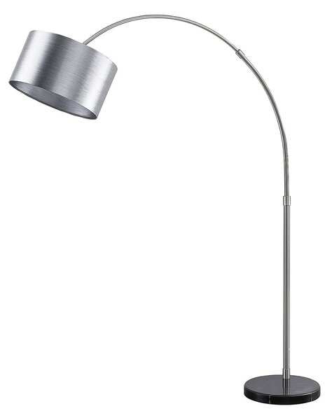 Lindby Dexin oblouková stojací lampa, stříbrná
