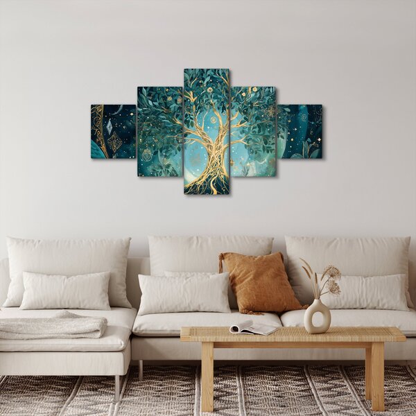 Obraz - Strom života ve vesmíru (125x70 cm)