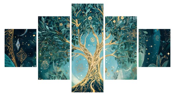 Obraz - Strom života ve vesmíru (125x70 cm)