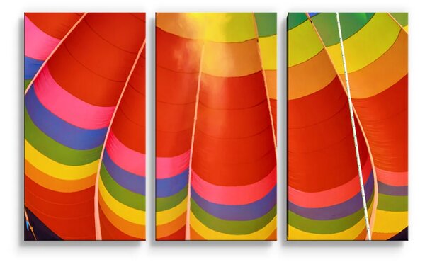 Sablio Obraz - 3-dílný Horkovzdušný balon - 120x80 cm