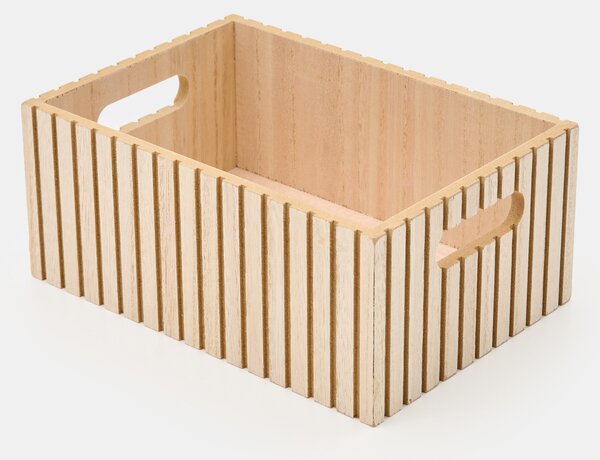 Sinsay - Úložný box s lamelovým provedením - béžová