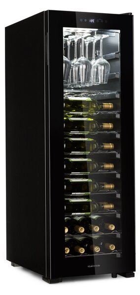 Klarstein Bellevin 62, vinotéka, 56 lahví, 5-20 °C, energetická třída G, černá