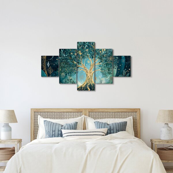 Obraz - Strom života ve vesmíru (125x70 cm)