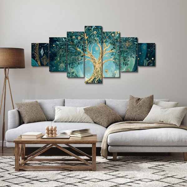 Obraz - Strom života ve vesmíru (210x100 cm)