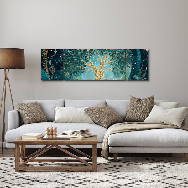 Obraz - Strom života ve vesmíru (170x50 cm)