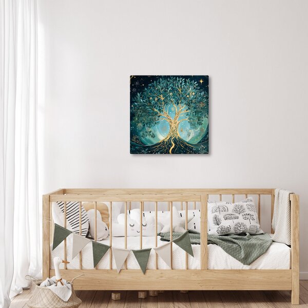 Obraz - Strom života ve vesmíru (30x30 cm)