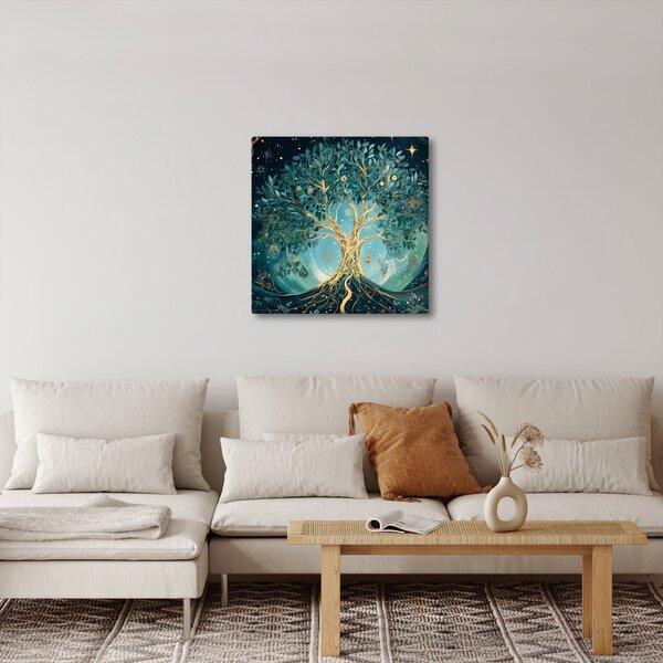 Obraz - Strom života ve vesmíru (30x30 cm)