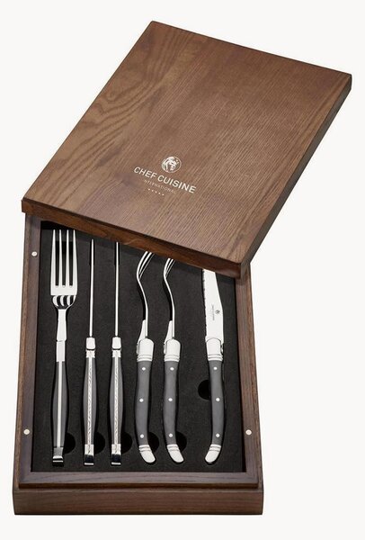 Sada ručně vyrobeného steakového příboru Steak, pro 3 osoby, 8 dílů