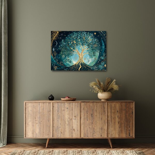 Obraz - Strom života ve vesmíru (70x50 cm)