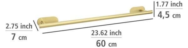 Samodržící držák na ručníky z nerezové oceli Orea Gold – Wenko