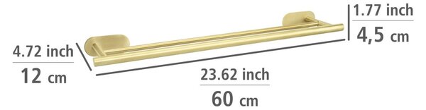 Samodržící držák na ručníky z nerezové oceli Orea Gold – Wenko