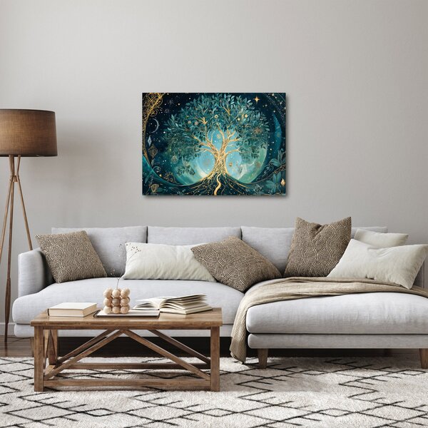 Obraz - Strom života ve vesmíru (70x50 cm)