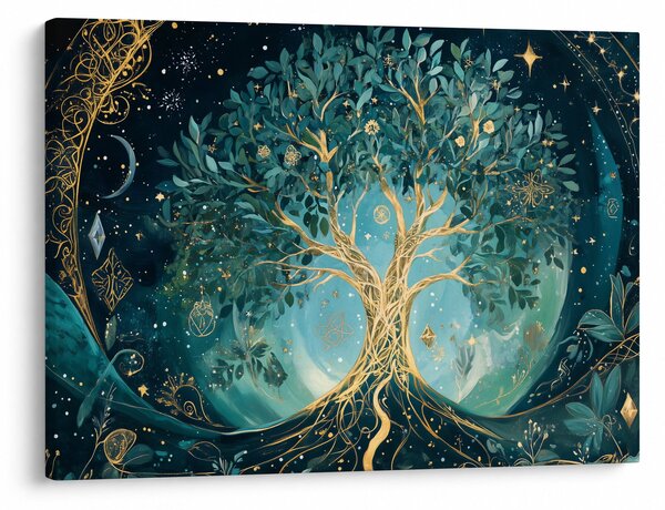 Obraz - Strom života ve vesmíru (70x50 cm)