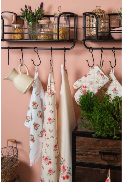 Kulatá bavlněná utěrka s květy Little Rose Collection -Ø 82 cm – 80 cm