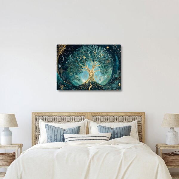 Obraz - Strom života ve vesmíru (70x50 cm)