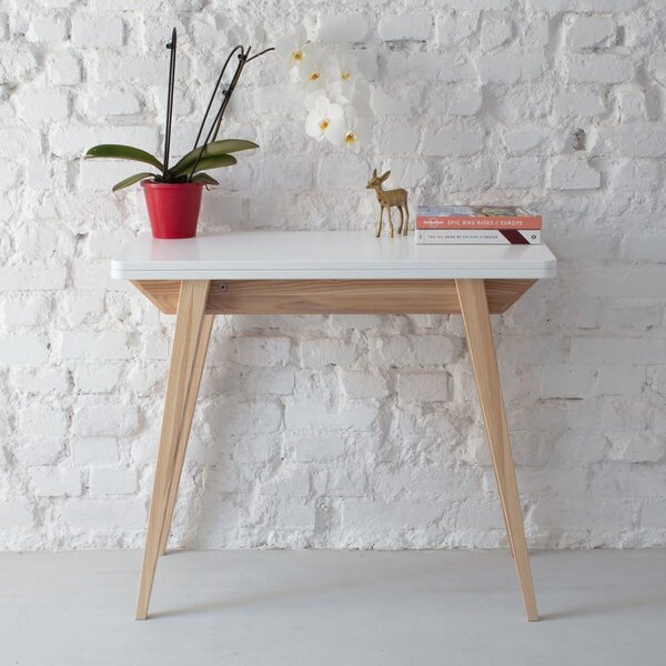 Rozkládací jídelní stůl s přídavnou deskou 90x45 cm Envelope – Ragaba