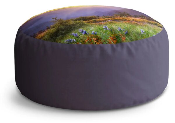 Sablio Taburet Circle Západ slunce nad lesem: 38x48 cm