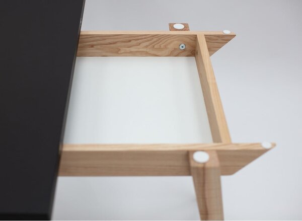 Rozkládací jídelní stůl s bílou deskou 65x90 cm Envelope – Ragaba
