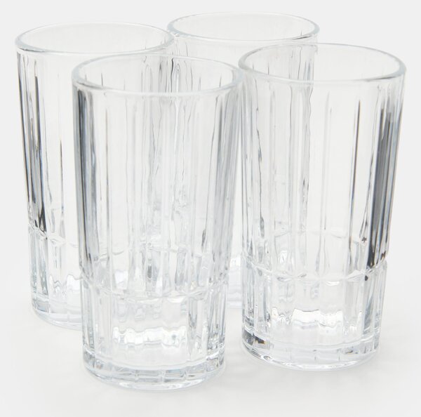 Sinsay - Sklenice s reliéfním vzorem 4 pack - clear