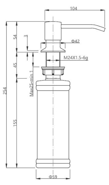 Quadron Ready Max dřez s baterií a dávkovačem černá/ocel TQ7744RMCZ