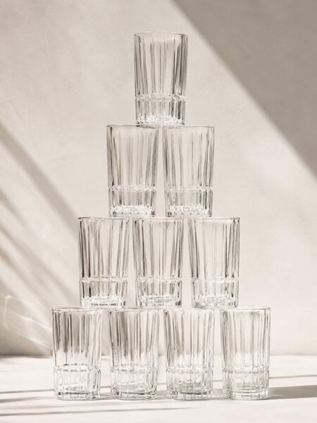 Sinsay - Sklenice s reliéfním vzorem 4 pack - clear