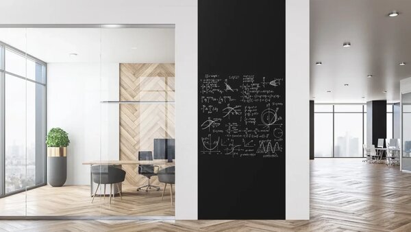 Bezrámová magnetická křídová tabule magnetický panel SLIMboard 305x122 cm, NFCH305x122
