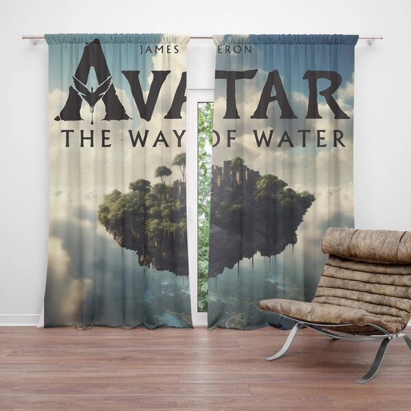 Sablio Závěs Avatar The Way of Water Létající město: 2ks 140x250cm