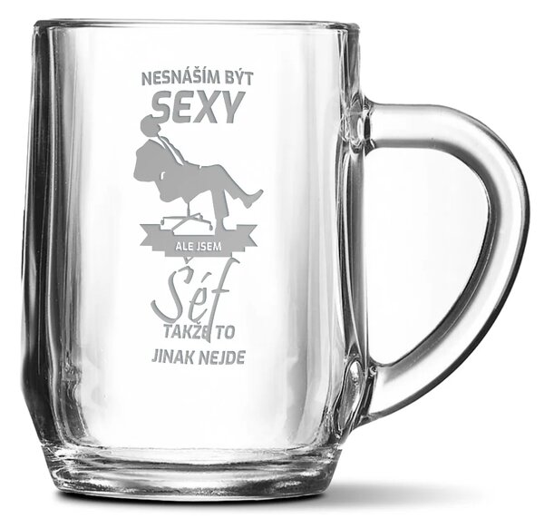 Sablio Půllitr Nesnáším být sexy, ale jsem šéf: 0,5 l