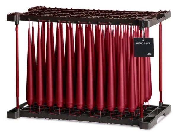 Ester & Erik Set svíček Taper - Wine Výška: 22 cm