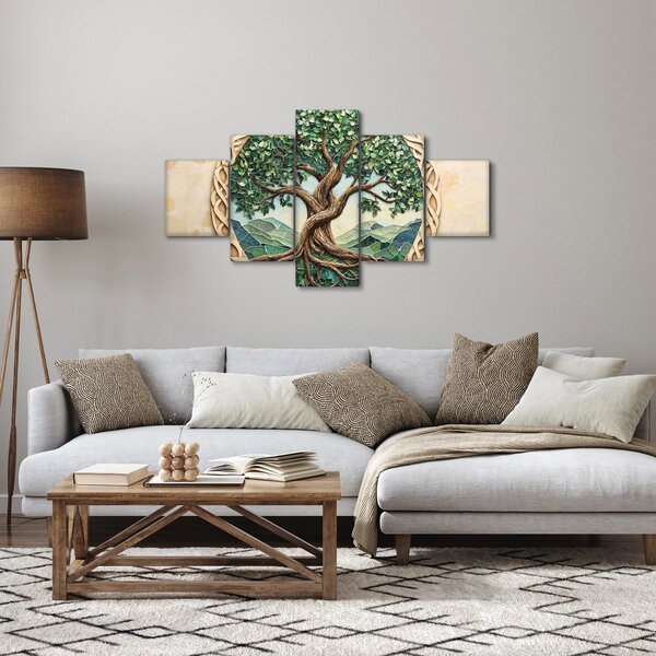 Obraz - Spletený strom života (125x70 cm)
