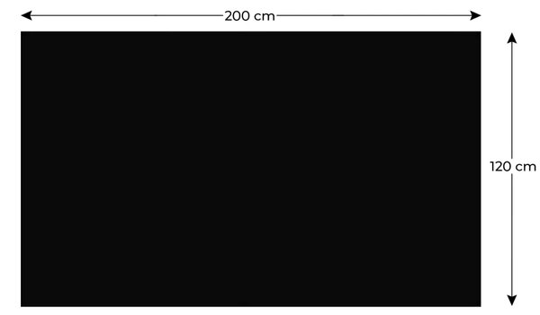 Bezrámová magnetická křídová tabule magnetický panel SLIMboard 200x120 cm, NFCH200x120