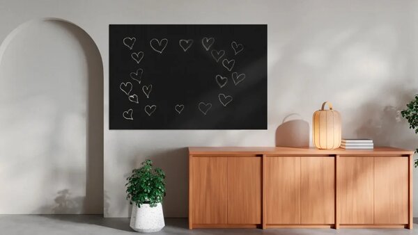 Bezrámová magnetická křídová tabule magnetický panel SLIMboard 180x120 cm, NFCH180x120