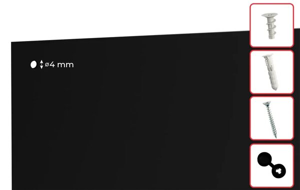 Bezrámová magnetická křídová tabule magnetický panel SLIMboard 120x90 cm, NFCH120x90