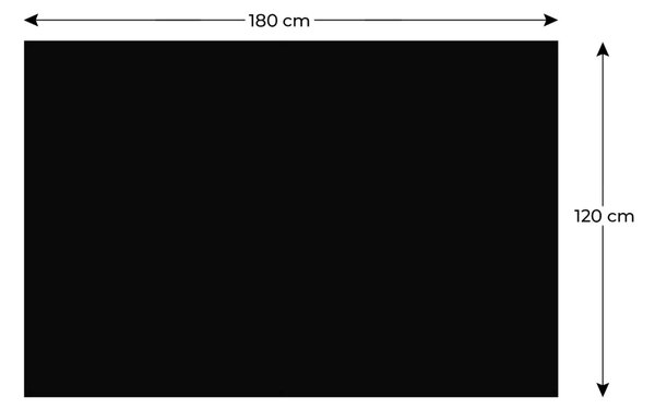 Bezrámová magnetická křídová tabule magnetický panel SLIMboard 180x120 cm, NFCH180x120