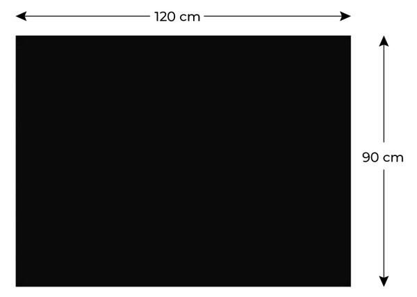 Bezrámová magnetická křídová tabule magnetický panel SLIMboard 120x90 cm, NFCH120x90